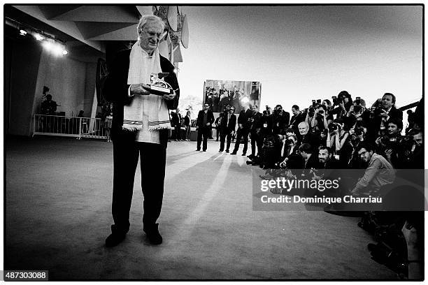 Director Bertrand Tavernier attends the premiere of 'Life And Nothing Else' and Bertrand Tavernier Golden Lion For Lifetime Achievement 2015 Award...