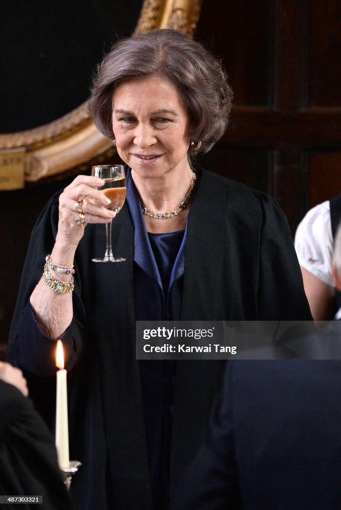 Queen Sofia Of Spain Visits Oxford
