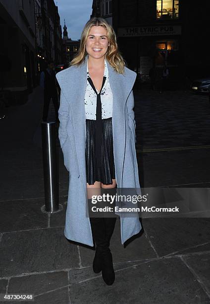 Madeleine Shaw attends the launch of Nine by Savannah Miller for Debenhams at Ham Yard Hotel on September 8, 2015 in London, England.