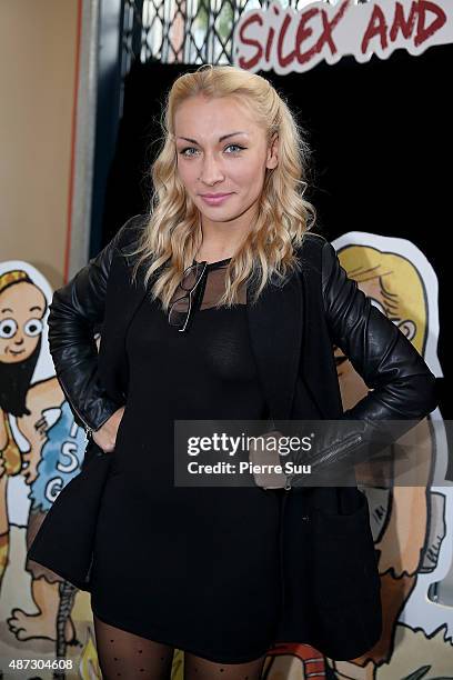 Femen leader Inna Shevchenko attends'Silex And The City'Paris Premiere at Cinema Le Louxor on September 8, 2015 in Paris, France.