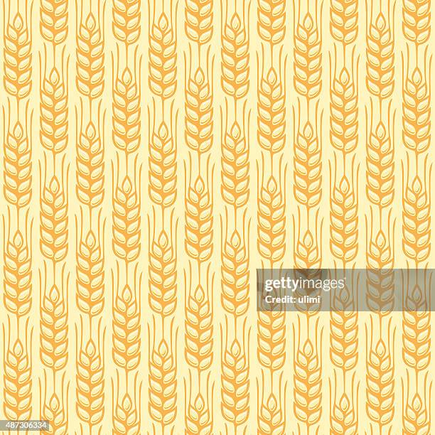 seamless pattern - barley stock illustrations