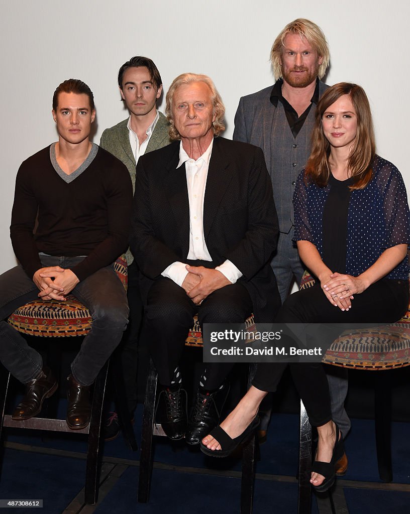 David Temte Alexander Dreymon, David Dawson, Rutger Hauer, Rune Temte and Emily ...