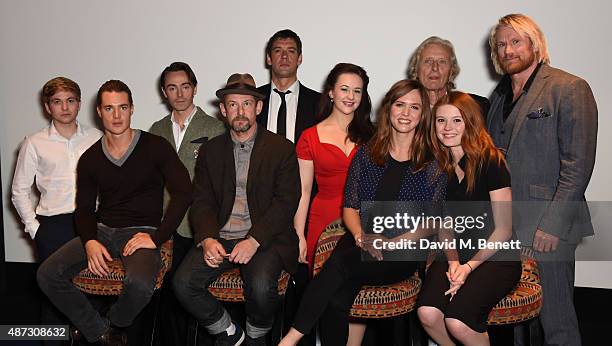 Harry McEntire, Alexander Dreymon, David Dawson, Ian Hart, Adrian Bower, Eliza Butterworth, Emily Cox, Rutger Hauer, Emily Cox and Rune Temte attend...