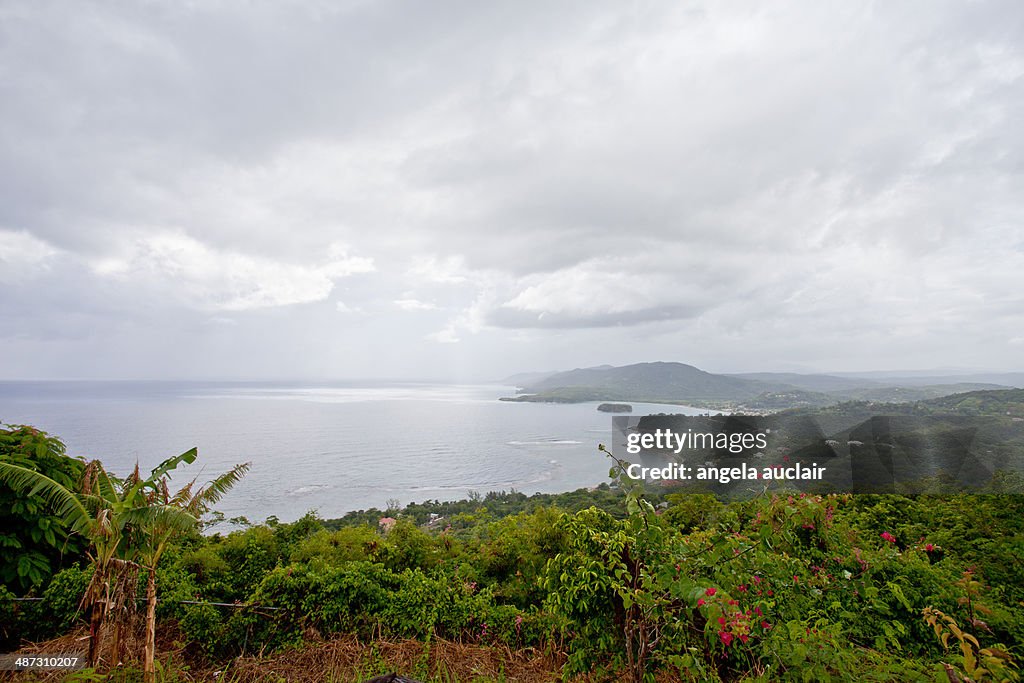 Overlooking the ocean in oracabessa, jamaica