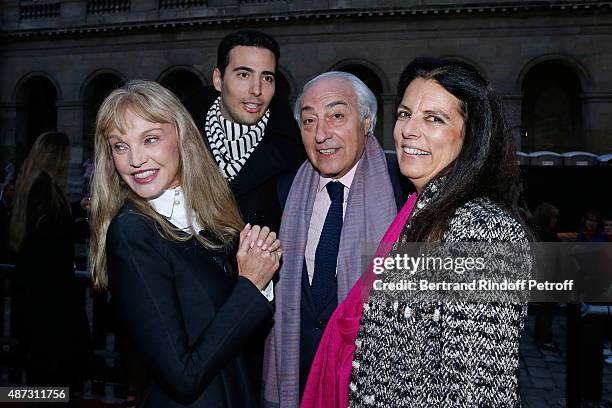 Stage Director of the Opera Arielle Dombasle , Francoise Bettencourt Meyers , her husband Jean-Pierre Meyers and their son Jean-Victor Meyers attend...