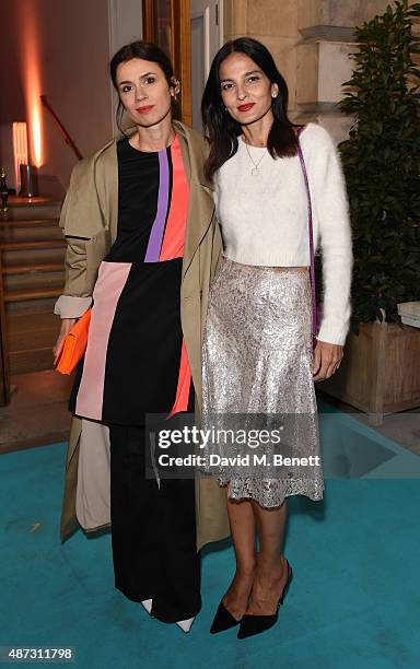 Lara Bohinc and Yasmin Mills attend the launch of the Academicians' Room private members club in The Keeper's House at The Royal Academy of Arts on...