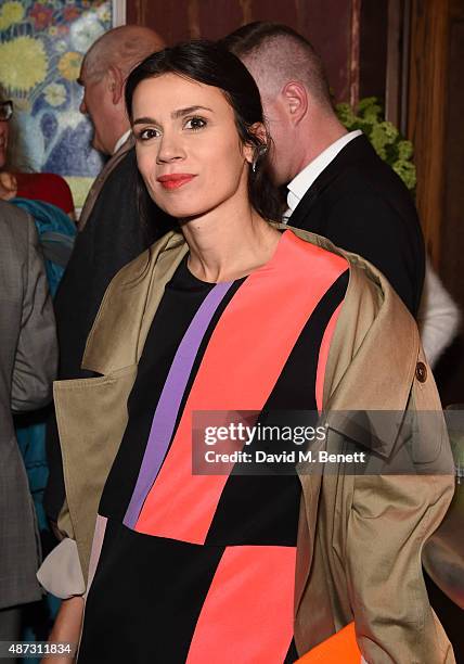 Lara Bohinc attends the launch of the Academicians' Room private members club in The Keeper's House at The Royal Academy of Arts on September 8, 2015...