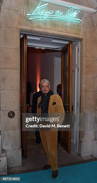 Nicky Haslam attends the launch of the Academicians' Room private members club in The Keeper's House at The Royal Academy of Arts on September 8,...