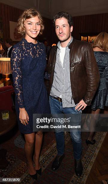 Arizona Muse and Blaise Patrick attend the launch of the Academicians' Room private members club in The Keeper's House at The Royal Academy of Arts...