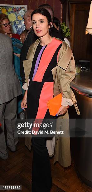 Lara Bohinc attends the launch of the Academicians' Room private members club in The Keeper's House at The Royal Academy of Arts on September 8, 2015...