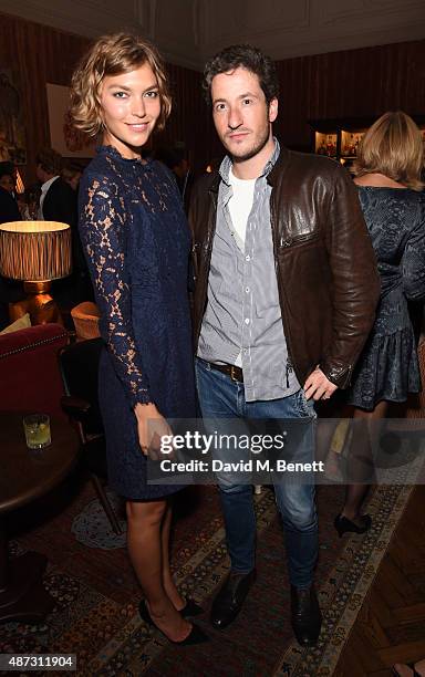 Arizona Muse and Blaise Patrick attend the launch of the Academicians' Room private members club in The Keeper's House at The Royal Academy of Arts...