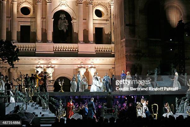 Illustration View of 'La Traviata' - Opera en Plein Air, produced by Benjamin Patou, 'Moma Group'. Held at Hotel Des Invalides on September 8, 2015...