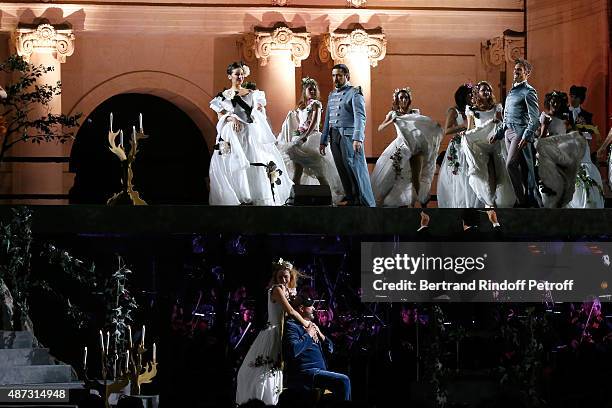 Illustration View of 'La Traviata' - Opera en Plein Air, produced by Benjamin Patou, 'Moma Group'. Held at Hotel Des Invalides on September 8, 2015...