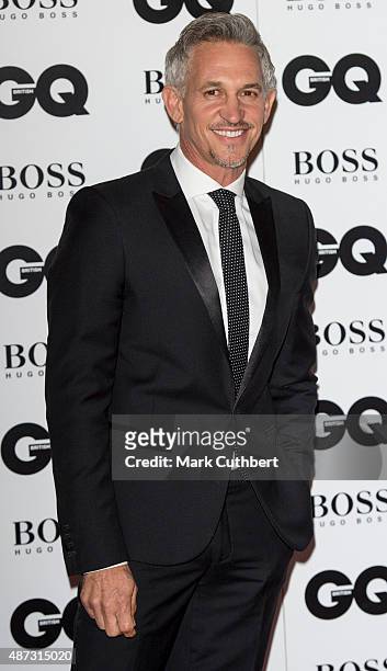 Gary Lineker attends the GQ Men of the Year Awards at The Royal Opera House on September 8, 2015 in London, England.