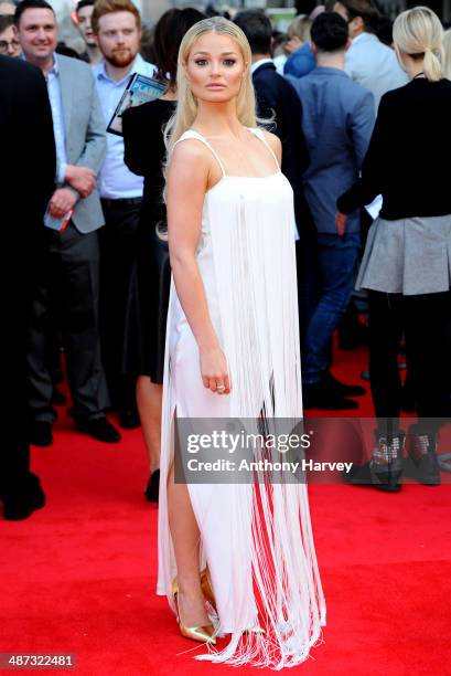 Emma Rigby attends the UK Premiere of "Plastic" at Odeon West End on April 29, 2014 in London, England.
