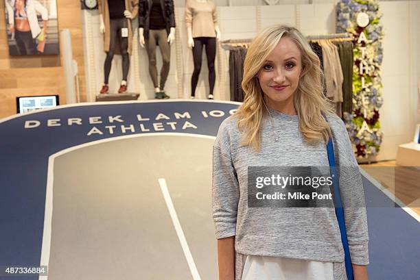 Olympic gymnast Nastia Liukin attends the Derek Lam 10C Athleta launch party at the Athleta Flagship store on September 8, 2015 in New York City.