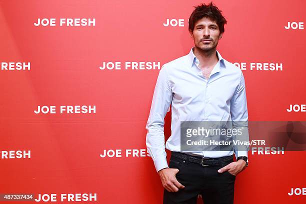 Andres Velencoso during the opening event of the new store of Joe Fresh at Palacio de Hierro on September 08, 2015 in Mexico City, Mexico.