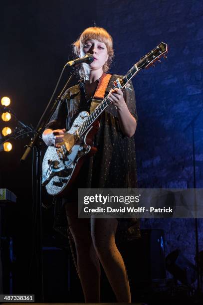 Russian Red performs at Cafe de la Danse on April 29, 2014 in Paris, France.