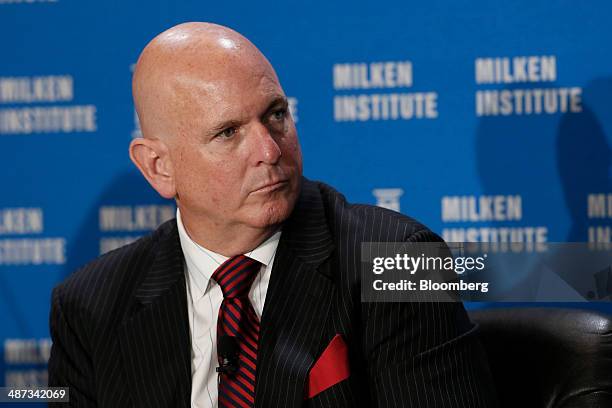 Christopher Ailman, chief investment officer of California State Teachers' Retirement System , listens during the annual Milken Institute Global...