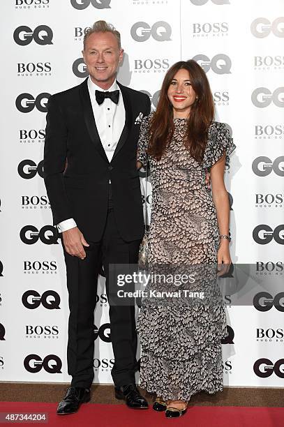 Gary Kemp and Lauren Kemp attend the GQ Men Of The Year Awards at The Royal Opera House on September 8, 2015 in London, England.
