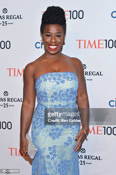 Actress Uzo Aduba attends the TIME 100 Gala, TIME's 100 most influential people in the world, at Jazz at Lincoln Center on April 29, 2014 in New York...