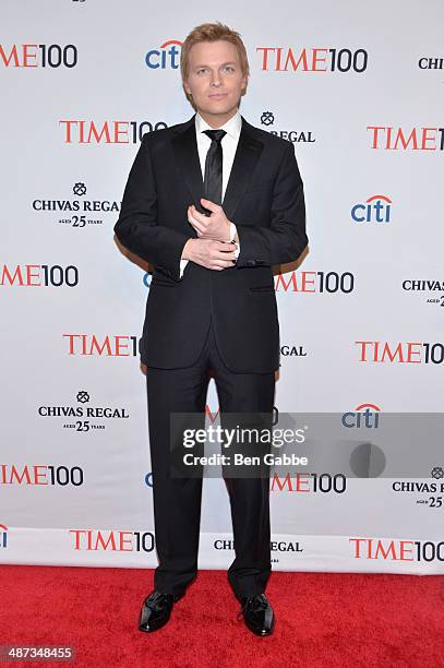 Journalist Ronan Farrow attends the TIME 100 Gala, TIME's 100 most influential people in the world, at Jazz at Lincoln Center on April 29, 2014 in...