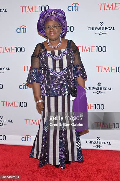 Honoree Ngozi Okonjo-Iweala attends the TIME 100 Gala, TIME's 100 most influential people in the world, at Jazz at Lincoln Center on April 29, 2014...