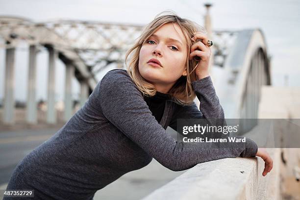 Actress Sophie Kennedy Clark is photographed for Aritzia Magazine on November 11, 2013 in Los Angeles, California. PUBLISHED IMAGE.