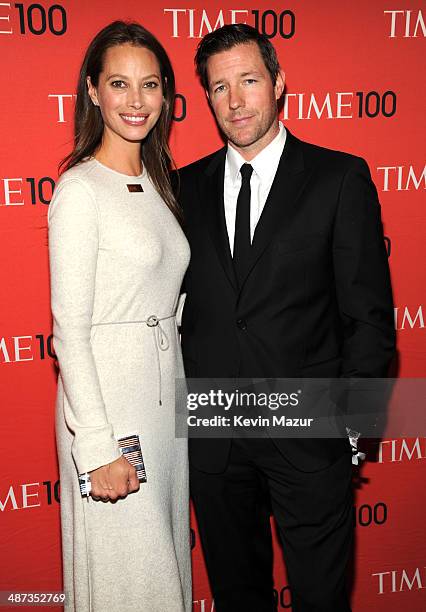 Christy Turlington Burns and Ed Burns attends the TIME 100 Gala, TIME's 100 most influential people in the world at Jazz at Lincoln Center on April...