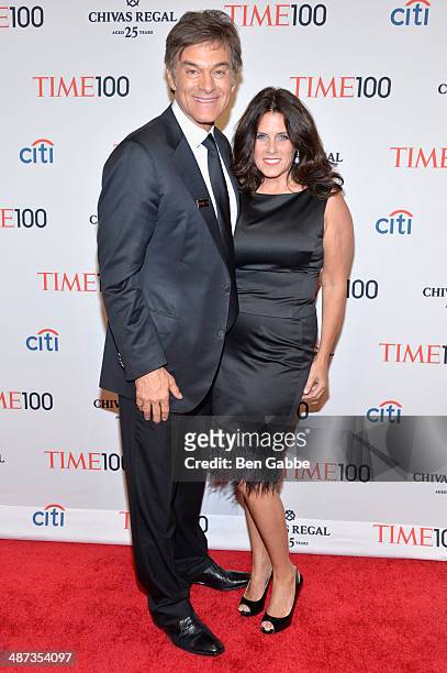 Personality Mehmet Oz and Lisa Oz attend the TIME 100 Gala, TIME's 100 most influential people in the world, at Jazz at Lincoln Center on April 29,...