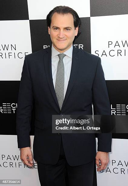 Actor Michael Stuhlbarg arrives for the Premiere Of Bleecker Street Media's "Pawn Sacrifice" held at Harmony Gold Theatre on September 8, 2015 in Los...