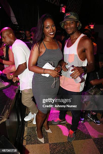 Radio personality Scottie Beam and rapper Denzil Porter attend BET Music Matters at SOB's on September 8 in New York City.