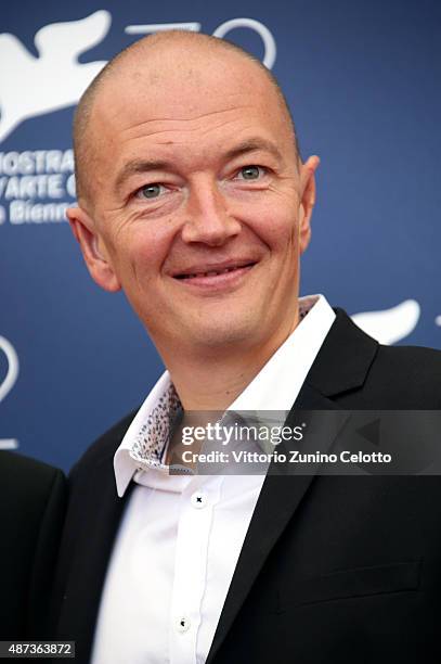 Samuel Collardey attends a photocall for 'Tempete' during the 72nd Venice Film Festival at Palazzo del Casino on September 9, 2015 in Venice, Italy.