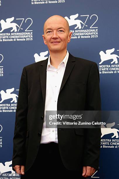 Samuel Collardey attends a photocall for 'Tempete' during the 72nd Venice Film Festival at Palazzo del Casino on September 9, 2015 in Venice, Italy.