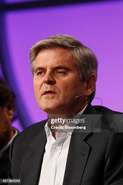 Steve Case, Chairman and CEO, Revolution; Co-Founder, AOL, speaks at the annual Milken Institute Global Conference in Beverly Hills, California,...