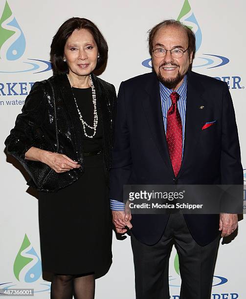Kedakai Turner and James Lipton attend the 2014 Riverkeeper Fishermen's Ball at Pier Sixty at Chelsea Piers on April 29, 2014 in New York City.