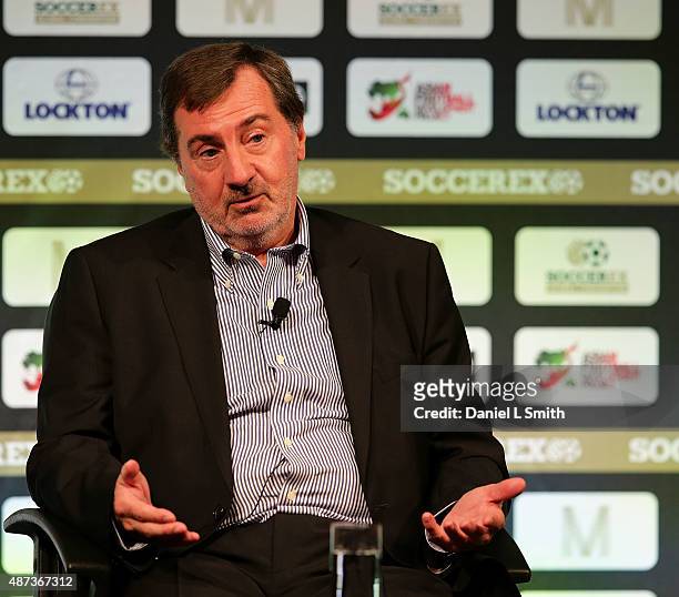 Stadium Strategic Committee, LFP Alain Belsoeur during day four of the Soccerex - Manchester Convention at Manchester Central on September 9, 2015 in...