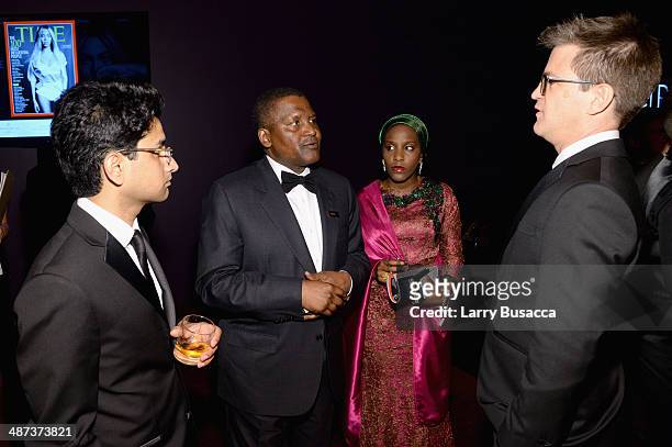 Honoree Aliko Dangote and Halima Dangote attend the TIME 100 Gala, TIME's 100 most influential people in the world, at Jazz at Lincoln Center on...