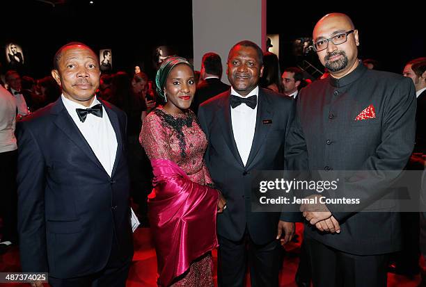 Halima Dangote and Aliko Dangote attend the TIME 100 Gala, TIME's 100 most influential people in the world, at Jazz at Lincoln Center on April 29,...