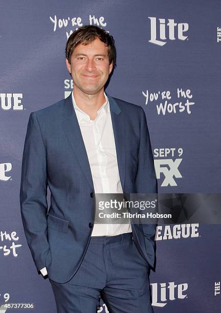 Mark Duplass attends the premiere of 'The League' and 'You're The Worst' at Regency Bruin Theater on September 8, 2015 in Westwood, California.