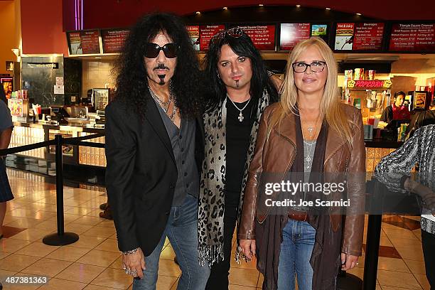 Frankie Banali, Alex Grossi and Regina Russell attend the 2014 Newport Beach Film Festival World Premiere of yhe Quiet Riot documentary "Well Now...