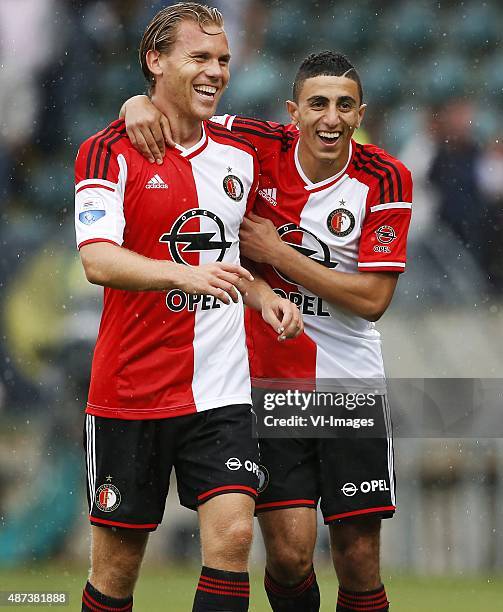 Den Haag-Feyenoord Ruud Vormer en Bilal Basacikoglu zijn blij met de winst fOTO ; Pim Ras during the Dutch Eredivisie match between Ado Den Haag and...