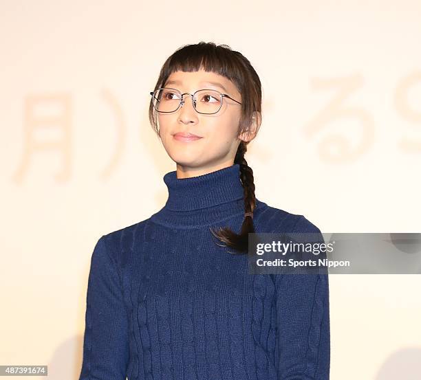 Actress Anne Watanabe attends Fuji TV program Press conference on January 12, 2015 in Tokyo, Japan.