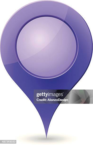 ilustrações de stock, clip art, desenhos animados e ícones de roxo ponteiro de mapa - drop pin