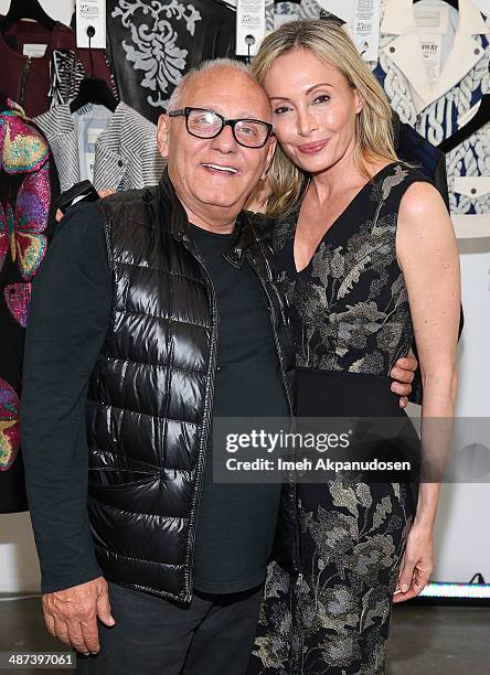 Fashion designers Max Azria and Lubov Azria attend the BCBGMAXAZRIA 'Living the Bon Chic Life' 25th Anniversary Retrospective Celebration at BCBG Max...