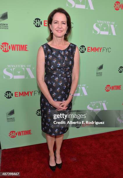 Executive producer Michelle Ashford arrives to an exclusive conversation with the cast of Showtime's "Masters Of Sex" at Leonard H. Goldenson Theatre...