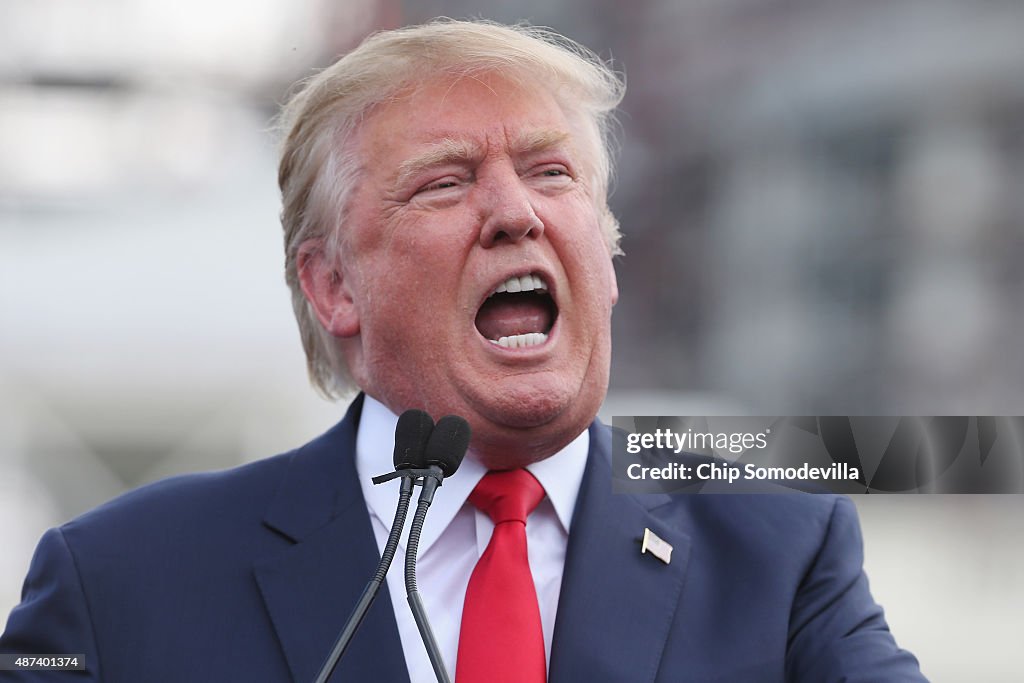 Donald Trump And Ted Cruz Join Capitol Hill Rally Against Iran Deal