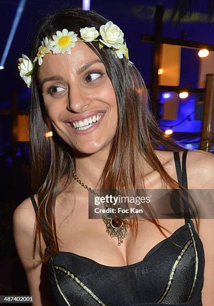 Comedian Julie Chevallier attends the Carlsberg's Suite Party At 20 rue Du Colonel Pierre Avia on April 29, 2014 in Paris, France.