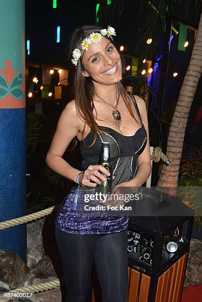 Comedian Julie Chevallier attends the Carlsberg's Suite Party At 20 rue Du Colonel Pierre Avia on April 29, 2014 in Paris, France.