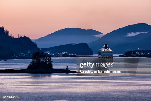 MS Westerdam Sailing Into Ketchikan at Dawn MS Westerdam Sailing Into Ketchikan at Dawn